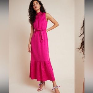 Anthropologie Andresa Flounced Maxi Dress